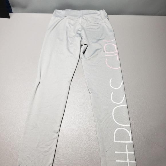 wanna this /boss girl gray leggings juniors size large - Picture 4 of 10